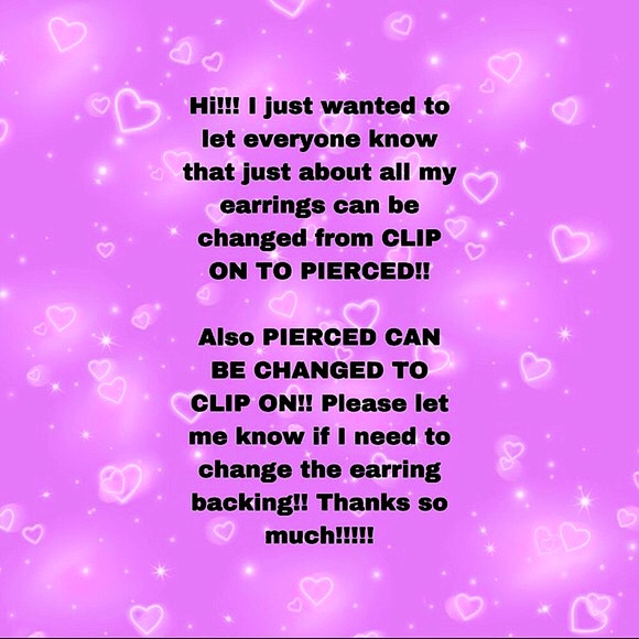 Pierced earring backings to clip on &clip on to pierced also to hypoallergenic - Picture 1 of 1